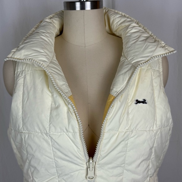 Le Tigre Yellow and Cream Puffer Vest - Picture 12 of 12